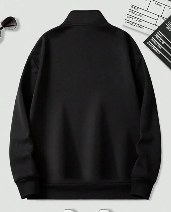 mack jonney men?s fleece half zip high neck sweatshirt | warm & stylish winter wear m4563 mack jonney men?s fleece half zip high neck sweatshirt | warm & stylish winter wear m4563