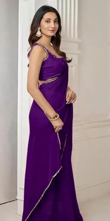 women's designer soft georgette saree with unstitched blouse piece and plain saree with lace border pati for women weddings, festivals & special occasions women's designer soft georgette saree with unstitched blouse piece and plain saree with lace border pati for women weddings, festivals & special occasions
