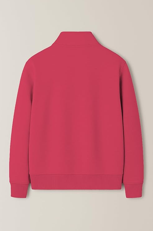 mack jonney men?s fleece half zip high neck sweatshirt | warm & stylish winter wear m4563 mack jonney men?s fleece half zip high neck sweatshirt | warm & stylish winter wear m4563