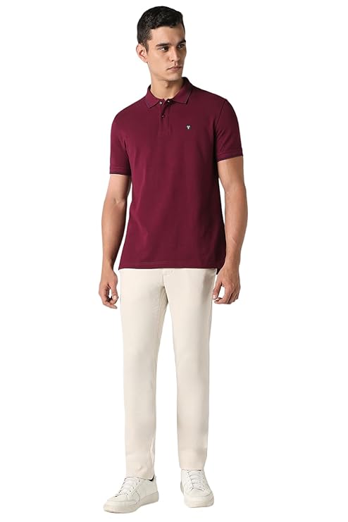 van heusen men's cotton solid regular fit collar polo t shirt van heusen men's cotton solid regular fit collar polo t shirt