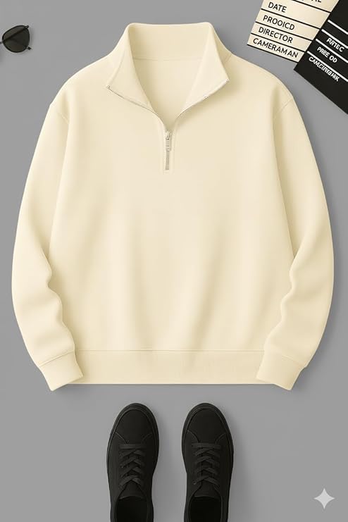 mack jonney men?s fleece half zip high neck sweatshirt | warm & stylish winter wear m4563 mack jonney men?s fleece half zip high neck sweatshirt | warm & stylish winter wear m4563
