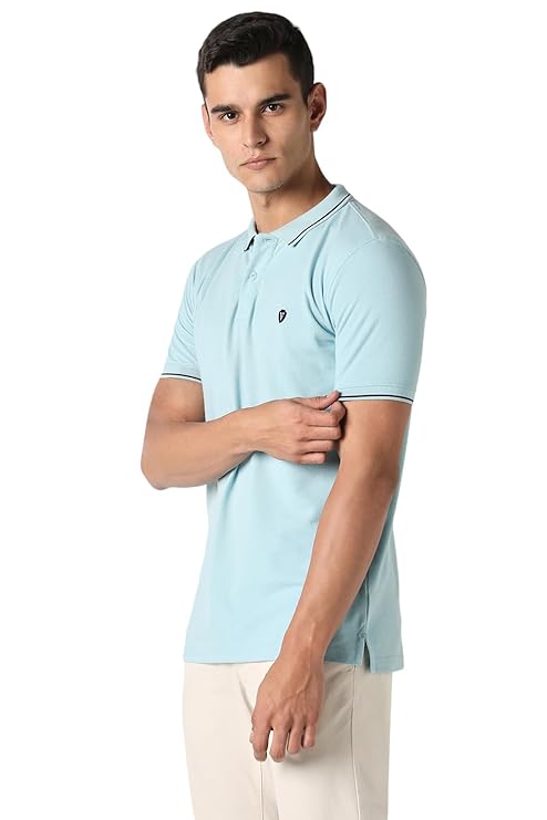 van heusen men's cotton solid regular fit collar polo t shirt van heusen men's cotton solid regular fit collar polo t shirt