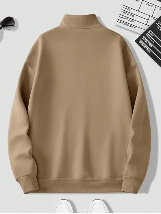 mack jonney men?s fleece half zip high neck sweatshirt | warm & stylish winter wear m4563 mack jonney men?s fleece half zip high neck sweatshirt | warm & stylish winter wear m4563