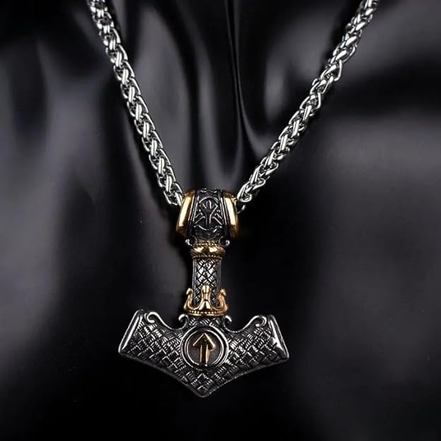 the men thing pendant for men pure titanium steel pendant viking collection with 24inch round box chain for men & boy the men thing pendant for men pure titanium steel pendant viking collection with 24inch round box chain for men & boy