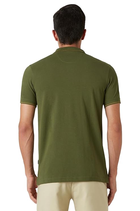 van heusen men's cotton solid regular fit collar polo t shirt van heusen men's cotton solid regular fit collar polo t shirt