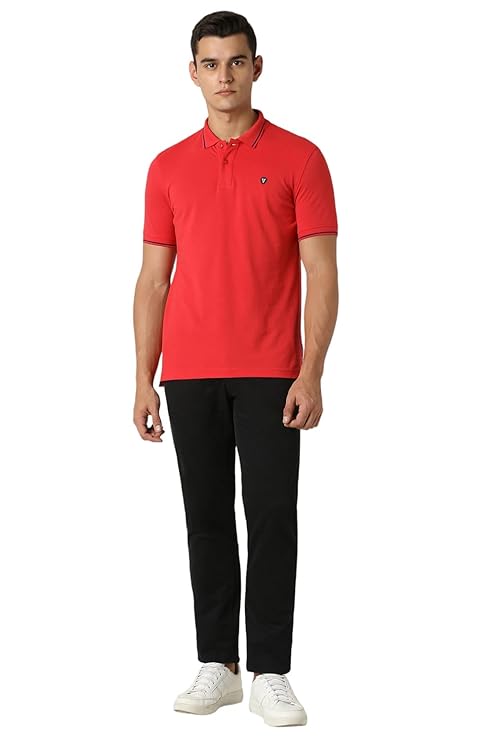 van heusen men's cotton solid regular fit collar polo t shirt van heusen men's cotton solid regular fit collar polo t shirt