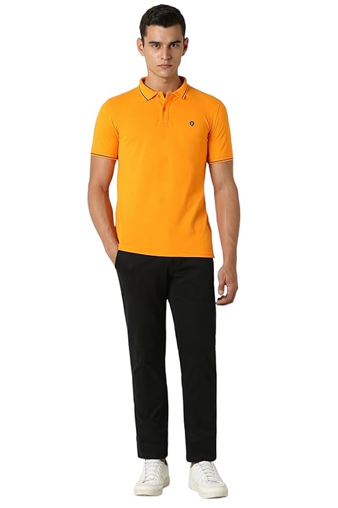 van heusen men's cotton solid regular fit collar polo t shirt van heusen men's cotton solid regular fit collar polo t shirt