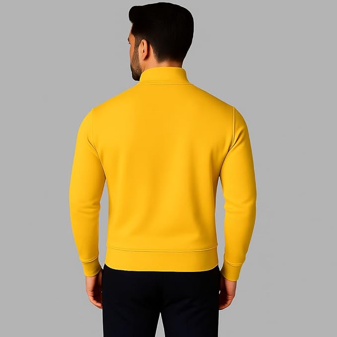 mack jonney men?s fleece half zip high neck sweatshirt | warm & stylish winter wear m4380 mack jonney men?s fleece half zip high neck sweatshirt | warm & stylish winter wear m4380
