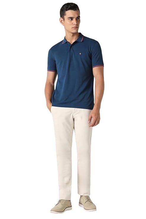 van heusen men's cotton solid regular fit collar polo t shirt van heusen men's cotton solid regular fit collar polo t shirt