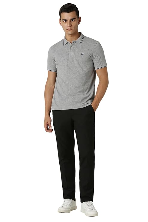 van heusen men's cotton solid regular fit collar polo t shirt van heusen men's cotton solid regular fit collar polo t shirt