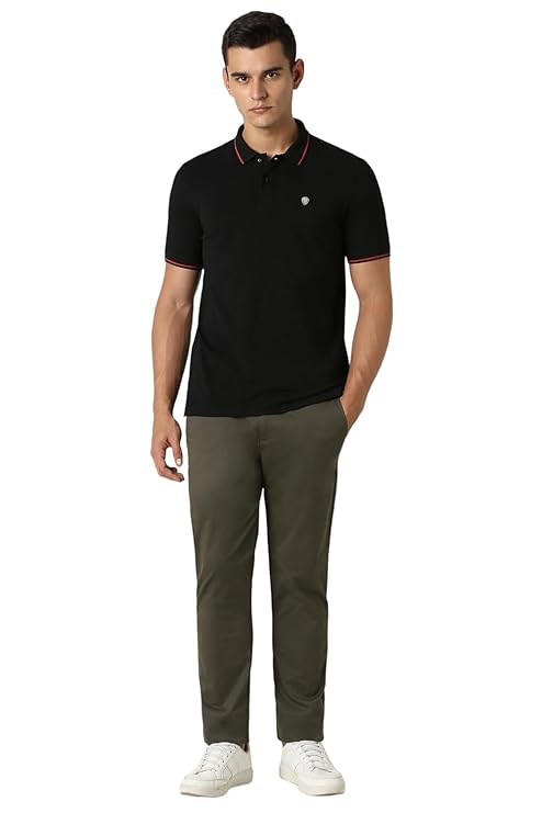 van heusen men's cotton solid regular fit collar polo t shirt van heusen men's cotton solid regular fit collar polo t shirt
