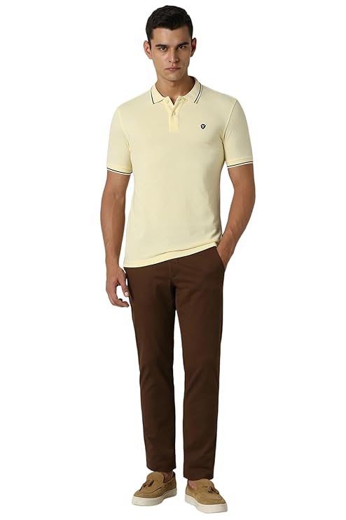 van heusen men's cotton solid regular fit collar polo t shirt van heusen men's cotton solid regular fit collar polo t shirt