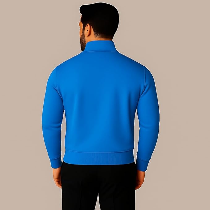 mack jonney men?s fleece half zip high neck sweatshirt | warm & stylish winter wear m4380 mack jonney men?s fleece half zip high neck sweatshirt | warm & stylish winter wear m4380
