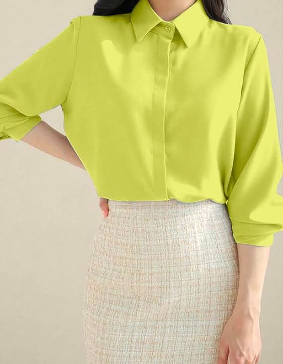more n more trendz women's regular fit korean style shirts | stylish western shirt with concealed placket | casual & office wear shirt for women more n more trendz women's regular fit korean style shirts | stylish western shirt with concealed placket | casual & office wear shirt for women