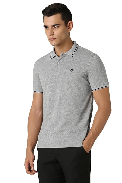 van heusen men's cotton solid regular fit collar polo t shirt van heusen men's cotton solid regular fit collar polo t shirt