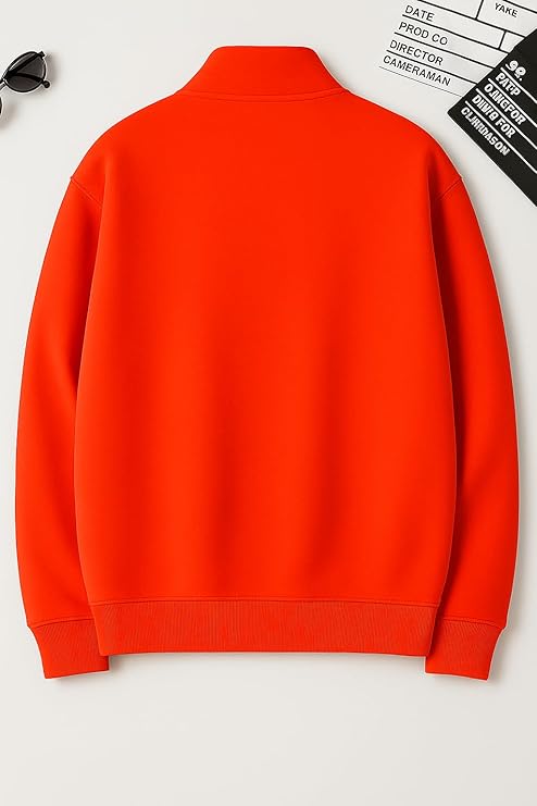 mack jonney men?s fleece half zip high neck sweatshirt | warm & stylish winter wear m4563 mack jonney men?s fleece half zip high neck sweatshirt | warm & stylish winter wear m4563