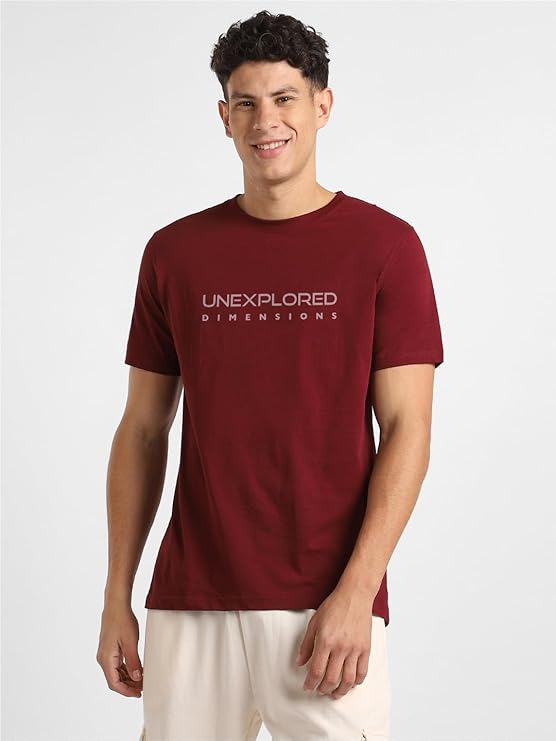 nobero men's cotton regular fit typography t shirt nobero men's cotton regular fit typography t shirt
