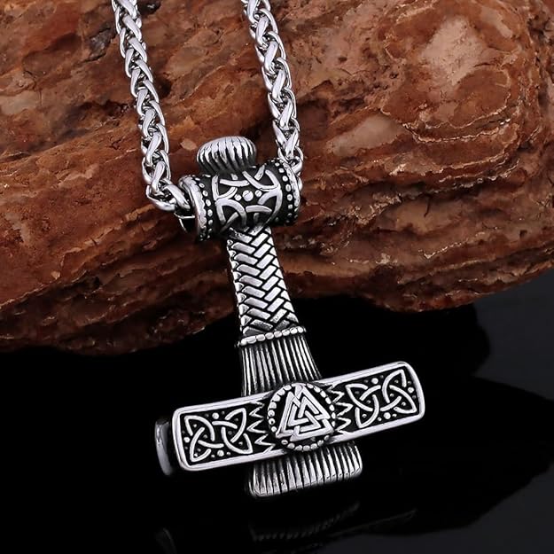the men thing pendant for men pure titanium steel pendant viking collection with 24inch round box chain for men & boys the men thing pendant for men pure titanium steel pendant viking collection with 24inch round box chain for men & boys