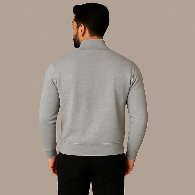 mack jonney men?s fleece half zip high neck sweatshirt | warm & stylish winter wear m4380 mack jonney men?s fleece half zip high neck sweatshirt | warm & stylish winter wear m4380
