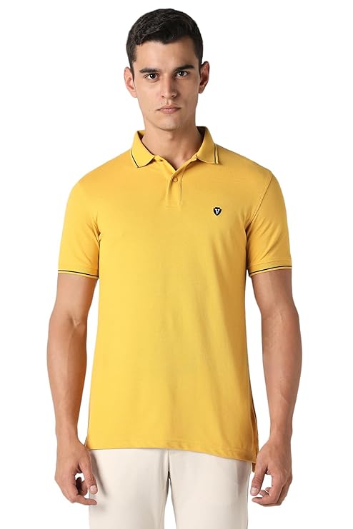 van heusen men's cotton solid regular fit collar polo t shirt van heusen men's cotton solid regular fit collar polo t shirt