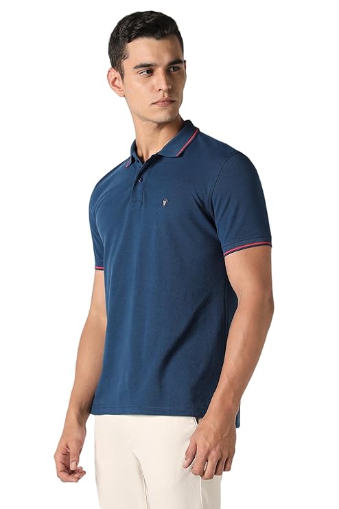 van heusen men's cotton solid regular fit collar polo t shirt van heusen men's cotton solid regular fit collar polo t shirt