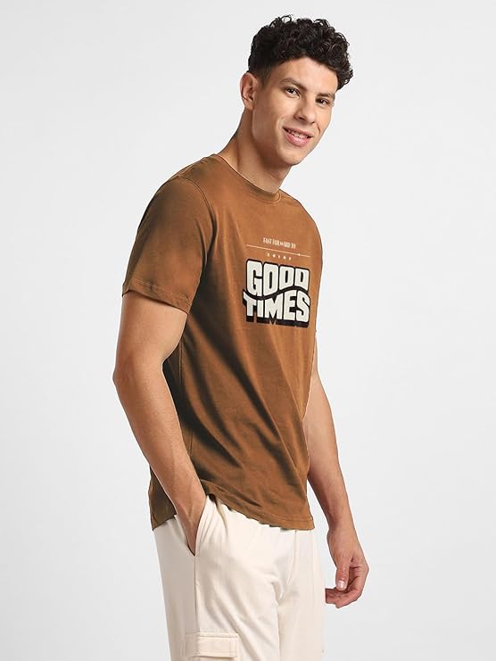 nobero men's cotton regular fit typography t shirt nobero men's cotton regular fit typography t shirt
