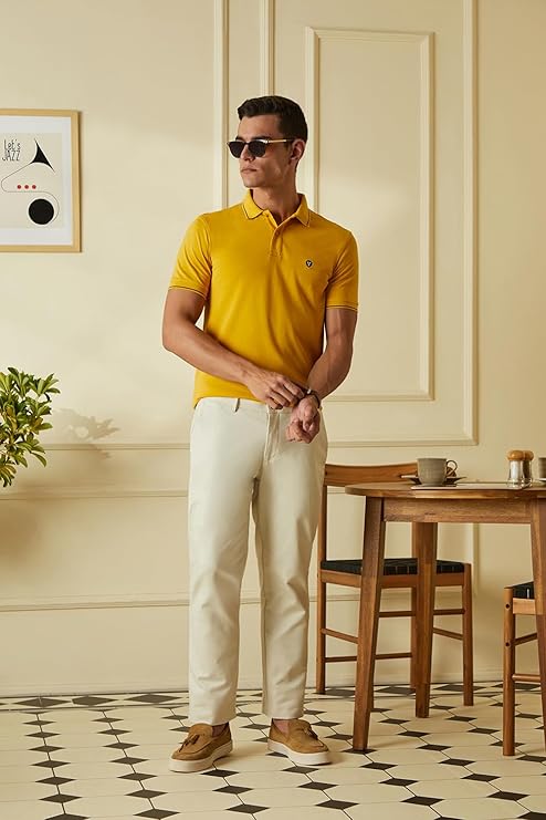van heusen men's cotton solid regular fit collar polo t shirt van heusen men's cotton solid regular fit collar polo t shirt