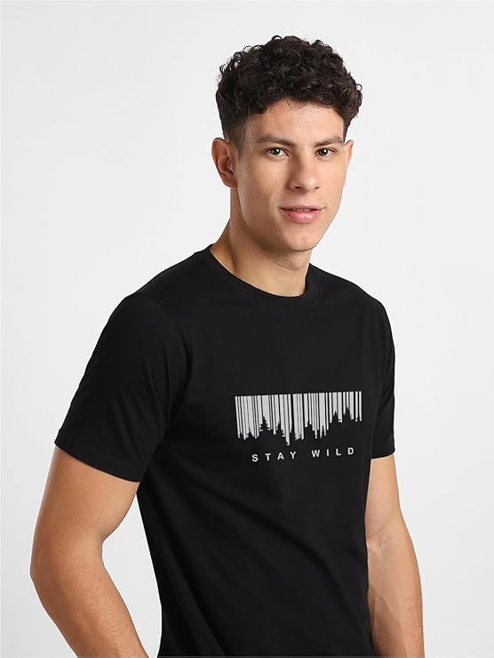 nobero men's cotton regular fit typography t shirt nobero men's cotton regular fit typography t shirt