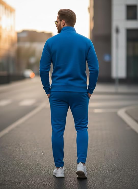 mack jonney solid half zipper track suit for men | co ord set | warm fleece tracksuit set | full sleeve sweatshirt mack jonney solid half zipper track suit for men | co ord set | warm fleece tracksuit set | full sleeve sweatshirt