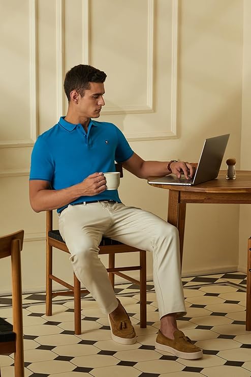 van heusen men's cotton solid regular fit collar polo t shirt van heusen men's cotton solid regular fit collar polo t shirt
