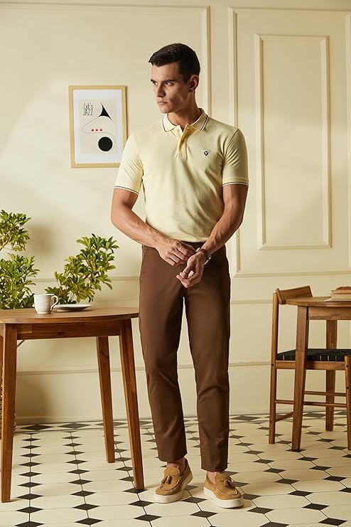 van heusen men's cotton solid regular fit collar polo t shirt van heusen men's cotton solid regular fit collar polo t shirt