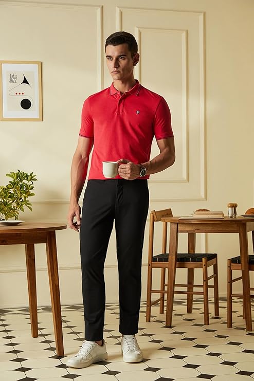 van heusen men's cotton solid regular fit collar polo t shirt van heusen men's cotton solid regular fit collar polo t shirt