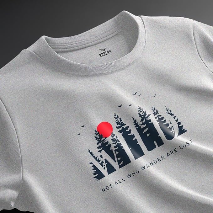nobero men's cotton regular fit typography t shirt nobero men's cotton regular fit typography t shirt