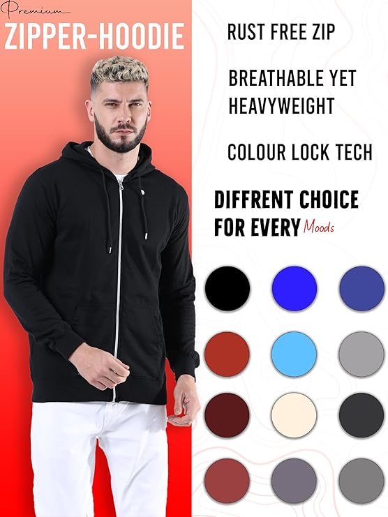 fanideaz men's cotton hooded sweatshirt with zip fanideaz men's cotton hooded sweatshirt with zip