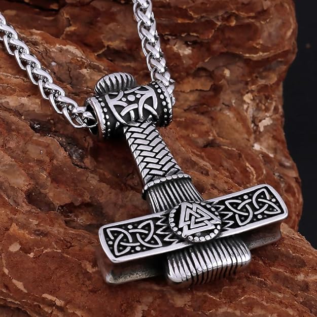 the men thing pendant for men pure titanium steel pendant viking collection with 24inch round box chain for men & boys the men thing pendant for men pure titanium steel pendant viking collection with 24inch round box chain for men & boys