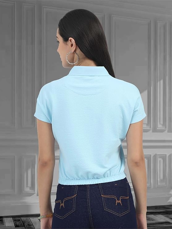 stellers women's mandarin collar crop top | feather touch feel | warm| regular fit| odour resistant| anti static| wrinkle free | quick dry | stretchable | lightweight | sweat proof stellers women's mandarin collar crop top | feather touch feel | warm| regular fit| odour resistant| anti static| wrinkle free | quick dry | stretchable | lightweight | sweat proof