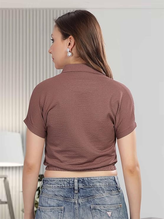 stellers women's mandarin collar crop top | feather touch feel | warm| regular fit| odour resistant| anti static| wrinkle free | quick dry | stretchable | lightweight | sweat proof stellers women's mandarin collar crop top | feather touch feel | warm| regular fit| odour resistant| anti static| wrinkle free | quick dry | stretchable | lightweight | sweat proof