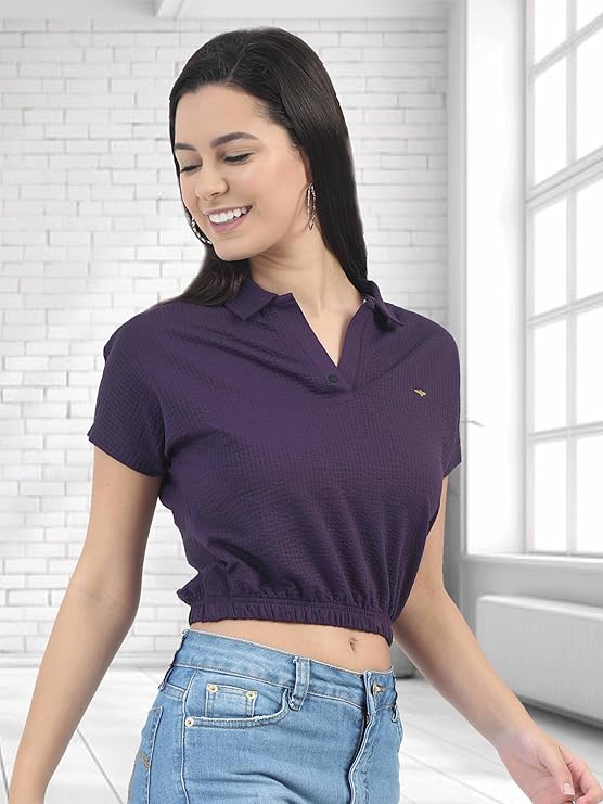 stellers women's mandarin collar crop top | feather touch feel | warm| regular fit| odour resistant| anti static| wrinkle free | quick dry | stretchable | lightweight | sweat proof stellers women's mandarin collar crop top | feather touch feel | warm| regular fit| odour resistant| anti static| wrinkle free | quick dry | stretchable | lightweight | sweat proof