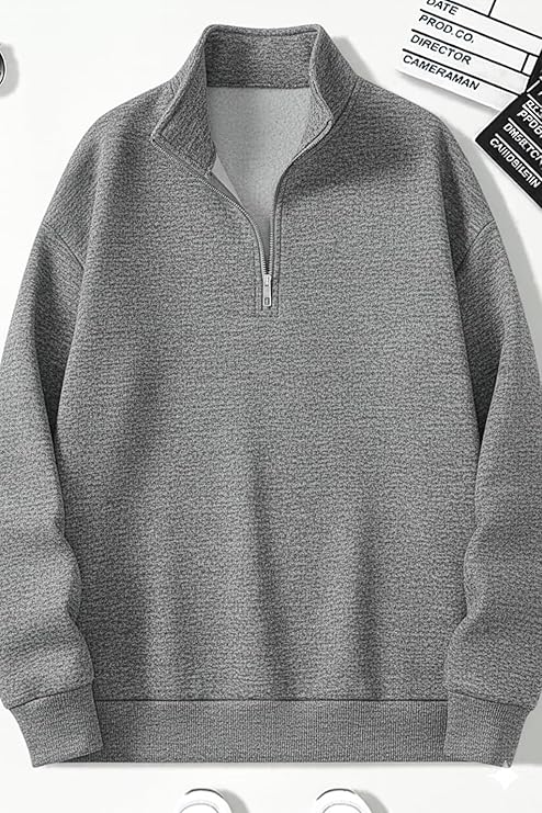 mack jonney men?s fleece half zip high neck sweatshirt | warm & stylish winter wear m4563 mack jonney men?s fleece half zip high neck sweatshirt | warm & stylish winter wear m4563