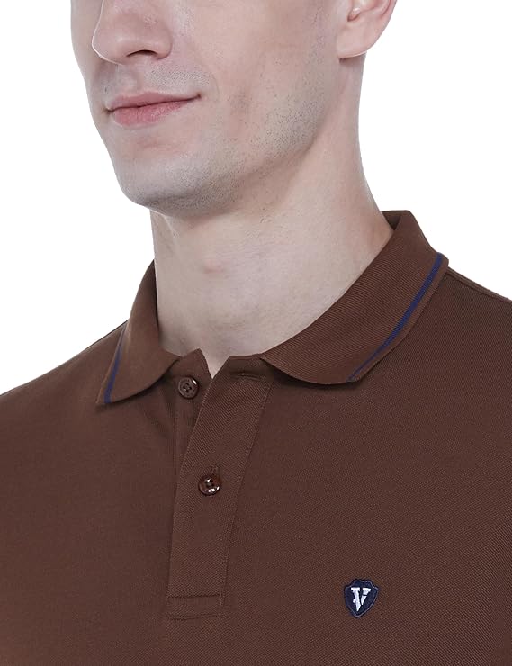 van heusen men's cotton solid regular fit collar polo t shirt van heusen men's cotton solid regular fit collar polo t shirt
