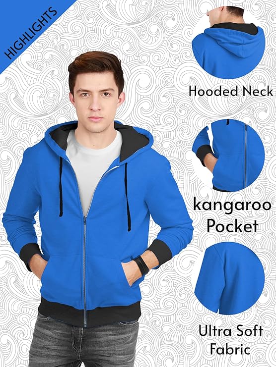 fanideaz men's cotton hooded sweatshirt with zip fanideaz men's cotton hooded sweatshirt with zip