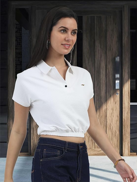 stellers women's mandarin collar crop top | feather touch feel | warm| regular fit| odour resistant| anti static| wrinkle free | quick dry | stretchable | lightweight | sweat proof stellers women's mandarin collar crop top | feather touch feel | warm| regular fit| odour resistant| anti static| wrinkle free | quick dry | stretchable | lightweight | sweat proof