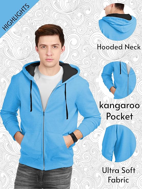 fanideaz men's cotton hooded sweatshirt with zip fanideaz men's cotton hooded sweatshirt with zip