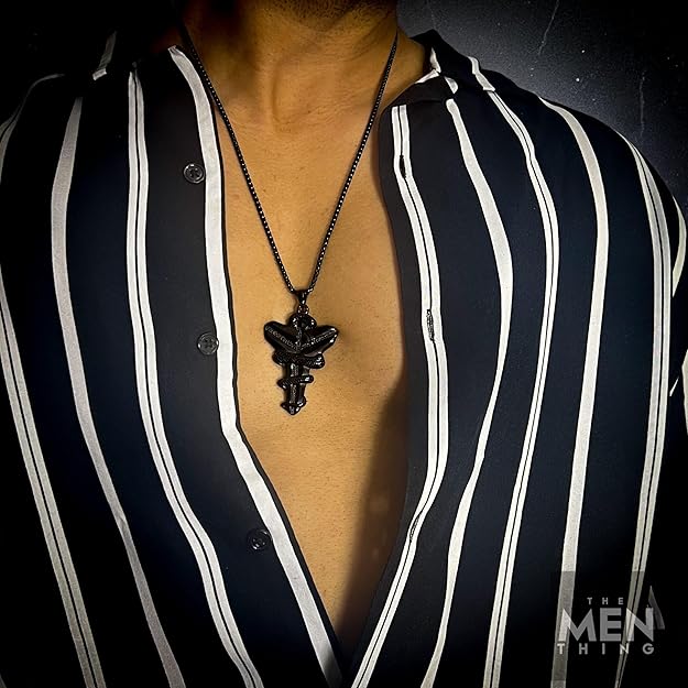 the men thing pendant for men pure titanium steel pendant collection with 24inch round box chain for men & boys the men thing pendant for men pure titanium steel pendant collection with 24inch round box chain for men & boys