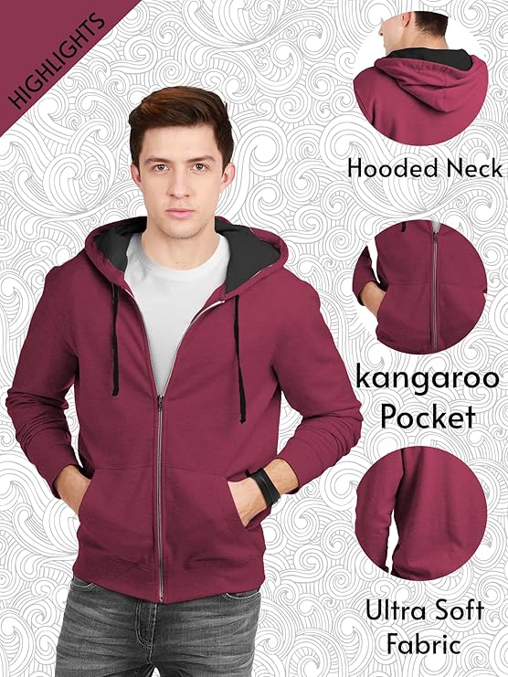 fanideaz men's cotton hooded sweatshirt with zip fanideaz men's cotton hooded sweatshirt with zip