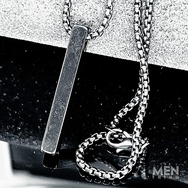 the men thing pendant for men pure titanium steel pendant collection with 24inch round box chain for men & boys the men thing pendant for men pure titanium steel pendant collection with 24inch round box chain for men & boys