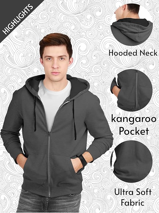 fanideaz men's cotton hooded sweatshirt with zip fanideaz men's cotton hooded sweatshirt with zip