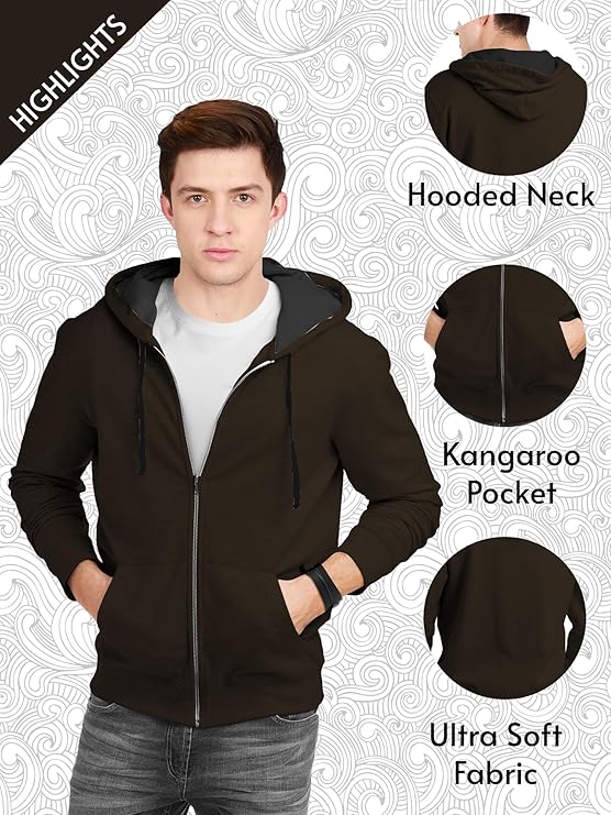 fanideaz men's cotton hooded sweatshirt with zip fanideaz men's cotton hooded sweatshirt with zip