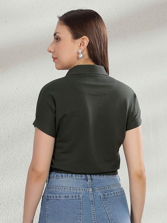 stellers women's mandarin collar crop top | feather touch feel | warm| regular fit| odour resistant| anti static| wrinkle free | quick dry | stretchable | lightweight | sweat proof stellers women's mandarin collar crop top | feather touch feel | warm| regular fit| odour resistant| anti static| wrinkle free | quick dry | stretchable | lightweight | sweat proof