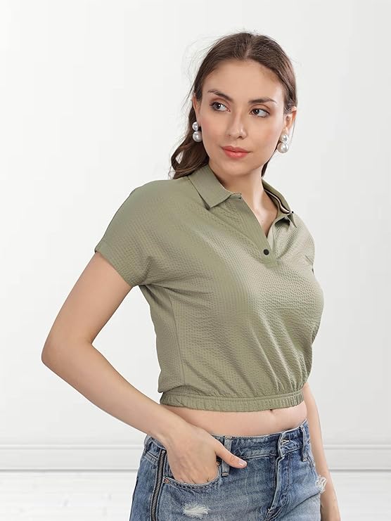stellers women's mandarin collar crop top | feather touch feel | warm| regular fit| odour resistant| anti static| wrinkle free | quick dry | stretchable | lightweight | sweat proof stellers women's mandarin collar crop top | feather touch feel | warm| regular fit| odour resistant| anti static| wrinkle free | quick dry | stretchable | lightweight | sweat proof